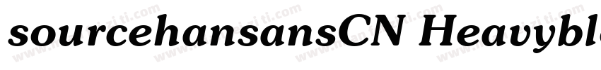sourcehansansCN Heavyblod字体转换